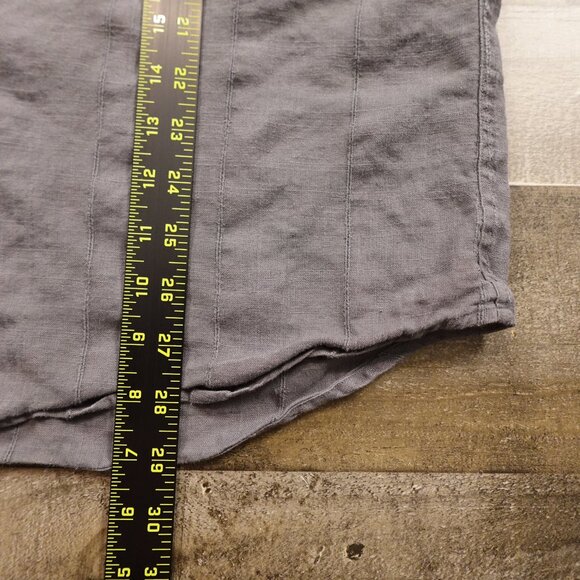 Tommy Bahama Linen Blend Button Down Men’s Large Gray Casual Beachwear - Picture 5 of 8